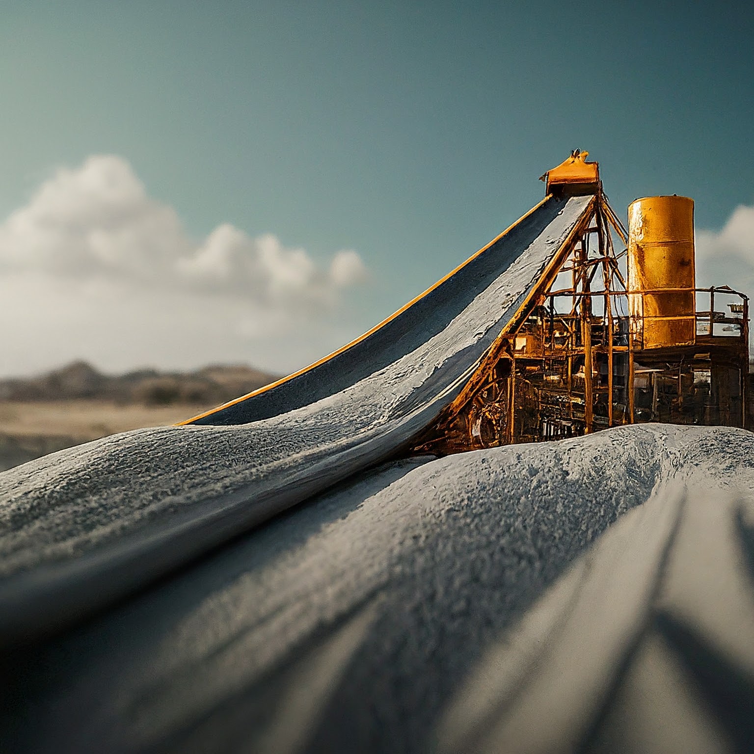 A modern weighbelt feeder in action at a cement plant, demonstrating its role in controlling the flow of raw materials for precise cement production.